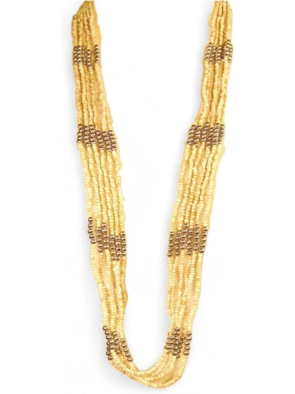 36" Multi Strand Natural Seed Bead Necklace - Bohemian Elegant Jewelry for Women